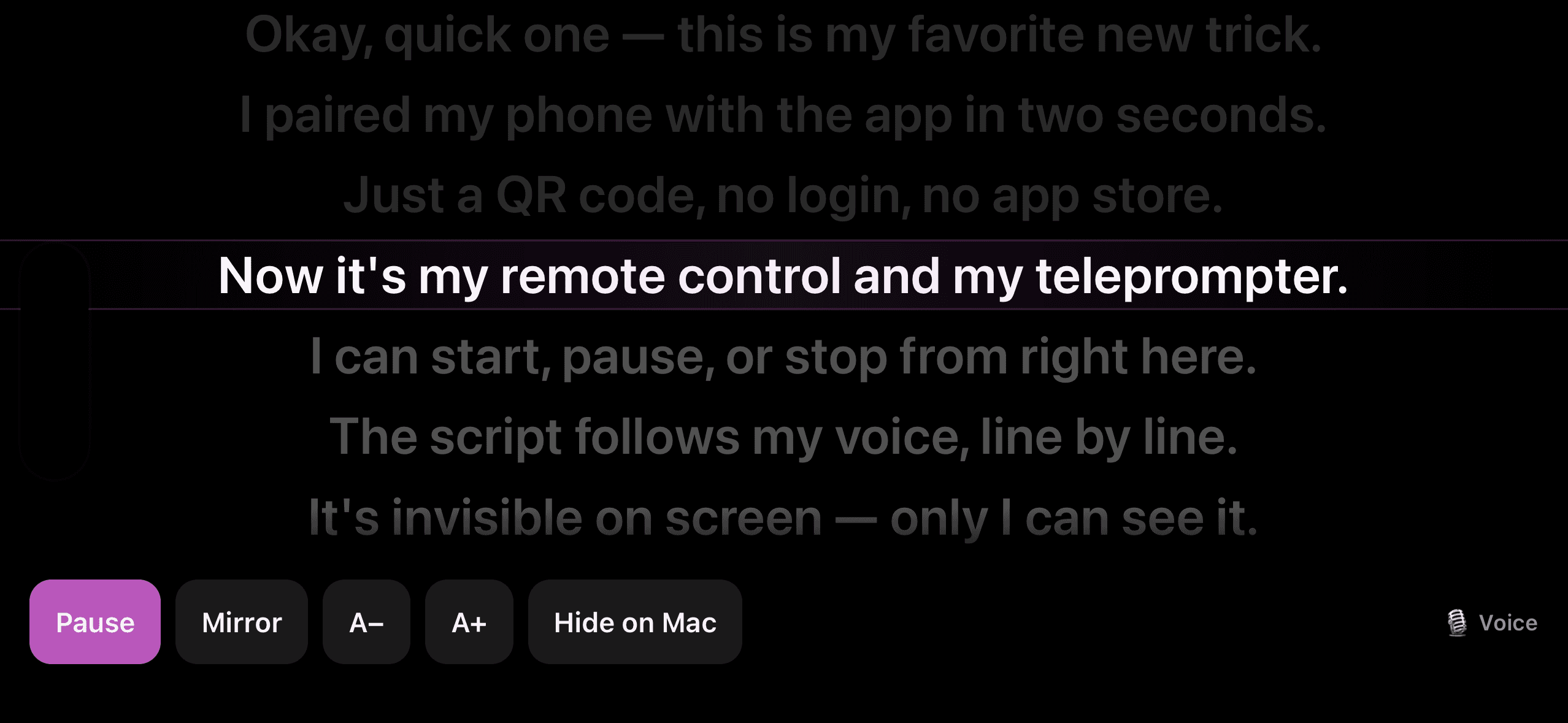 ScreenSei teleprompter
